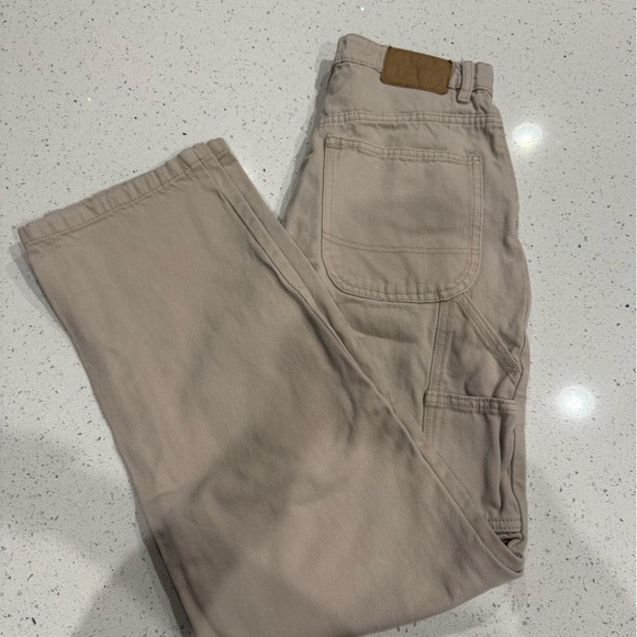 Cotton On Denim - Cotton On Light Beige High-Rise Pants